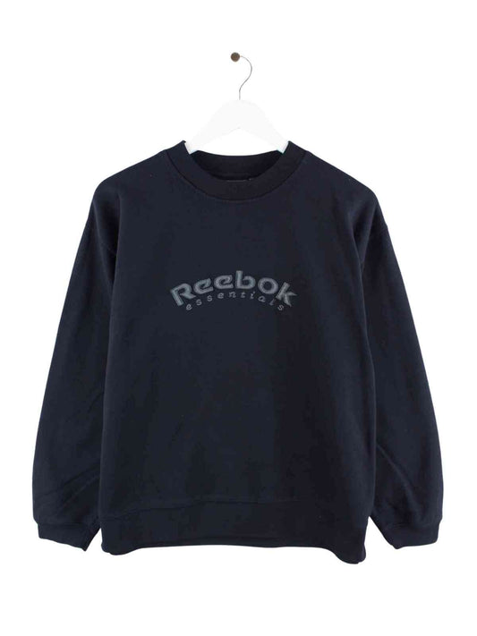 Reebok 90s Embroidered Logo Sweater Schwarz M