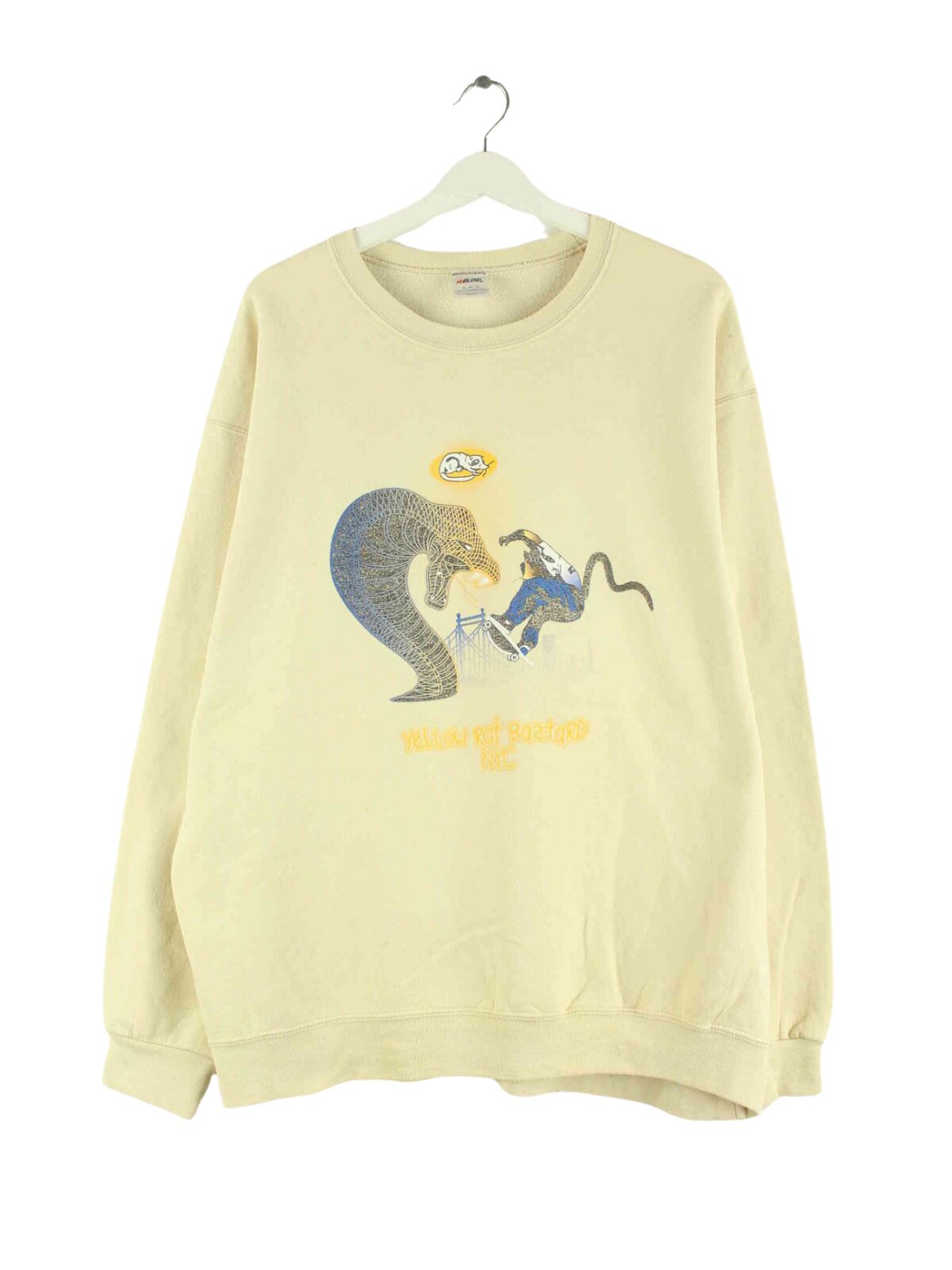 Jerzees Yellow Rat Bastard Sweater Beige XL (front image)