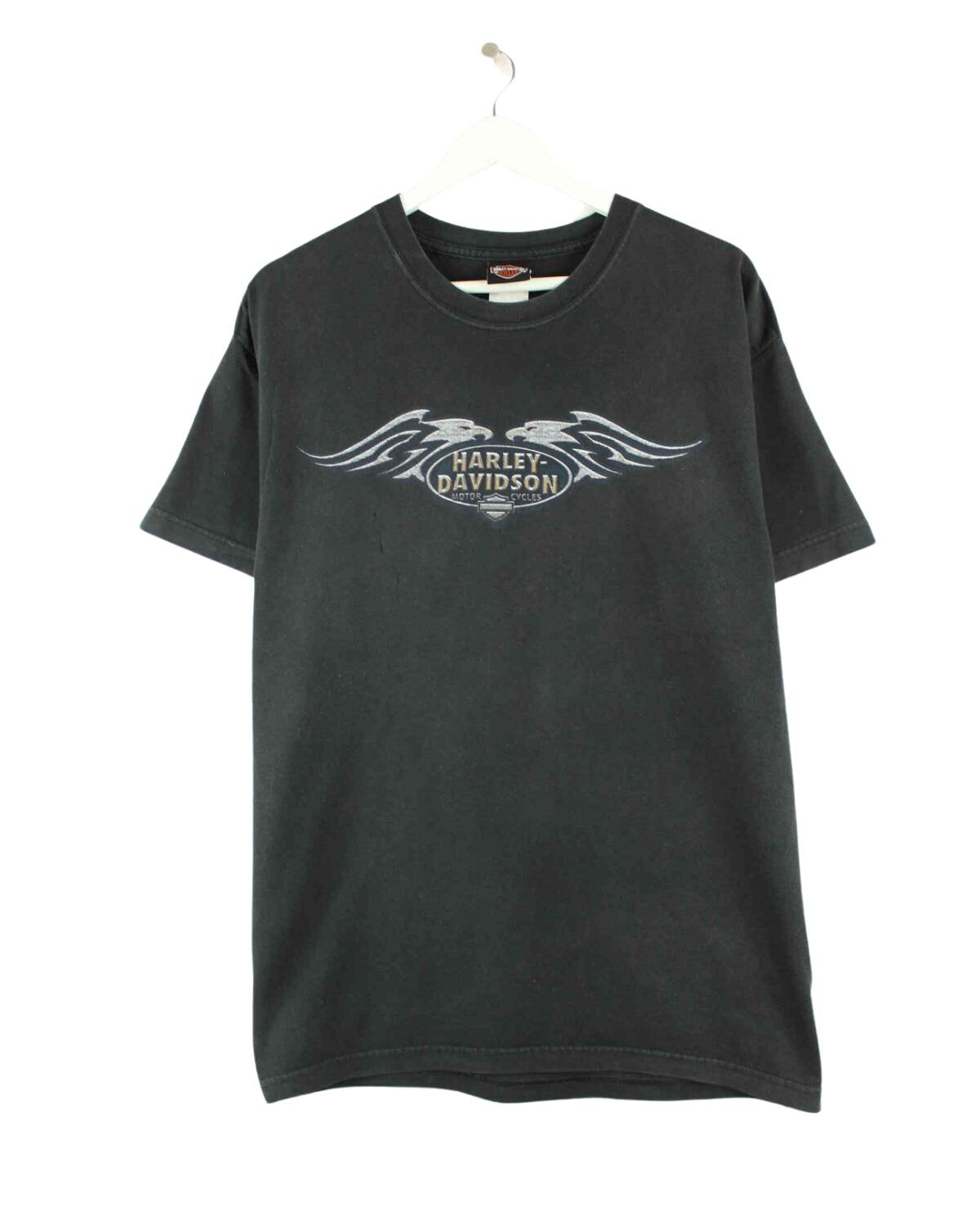Harley Davidson y2k Tempe Arizona Print T-Shirt Schwarz L (front image)
