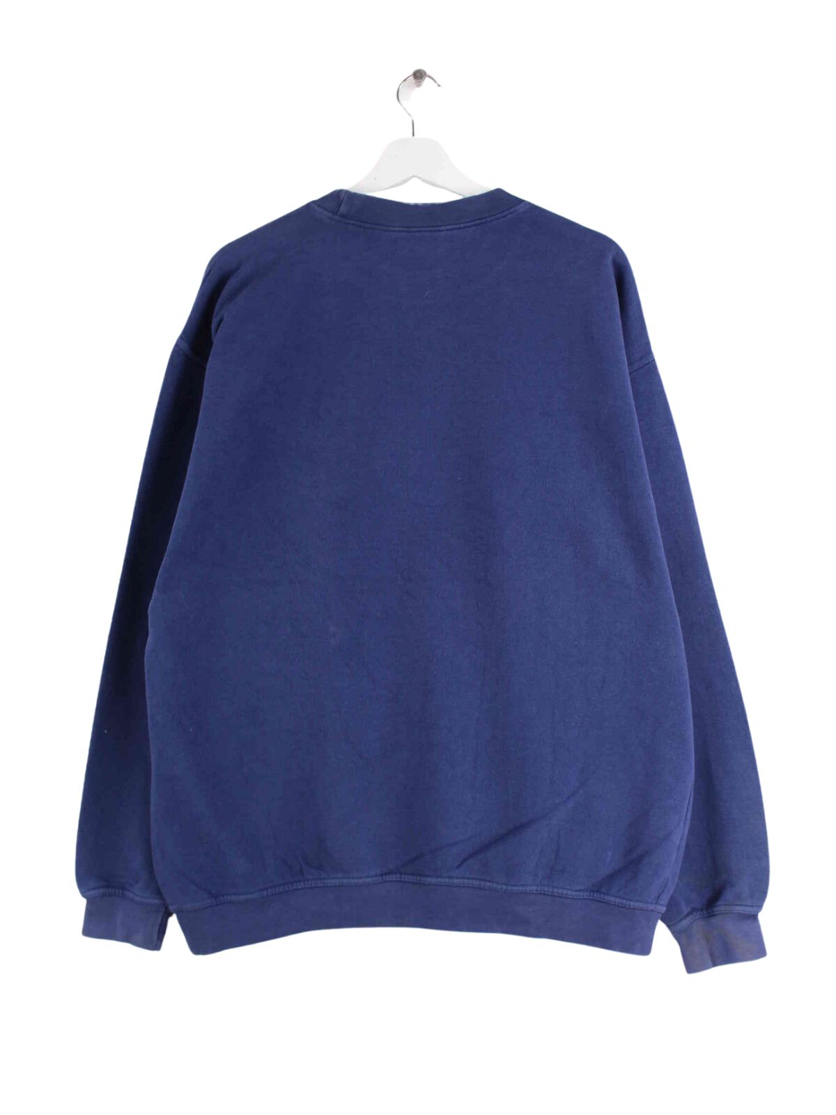 Adidas 90s Vintage Embroidered Sweater Blau XL (back image)