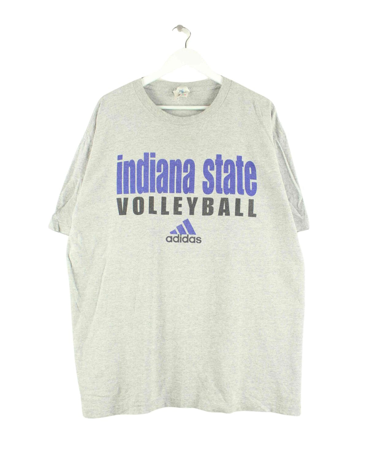 Adidas 90s Vintage Indiana State T-Shirt Grau L (front image)