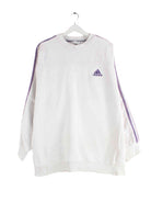 Adidas 90s Vintage 3-Stripes Sweater Weiß XL (front image)