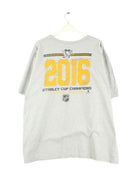 Reebok NHL Pittsburgh Penguins T-Shirt Grau XL (back image)
