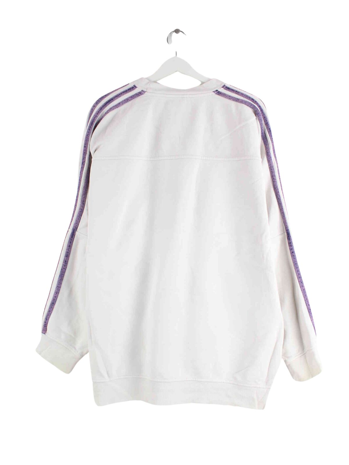 Adidas 90s Vintage 3-Stripes Sweater Weiß XL (back image)