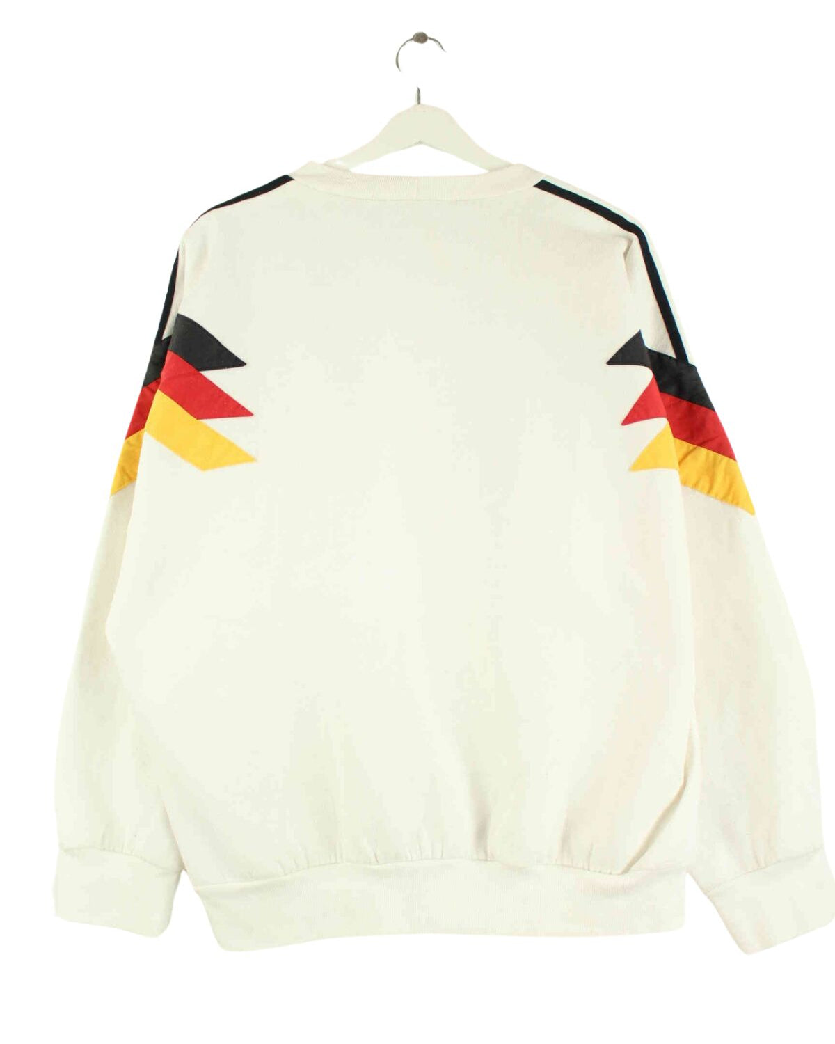 Adidas 80s Vintage Deutschland Embroidered Sweater Weiß XL (back image)