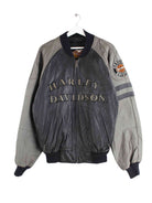 Harley Davidson 90s Vintage Embroidered Jacke Schwarz L (front image)