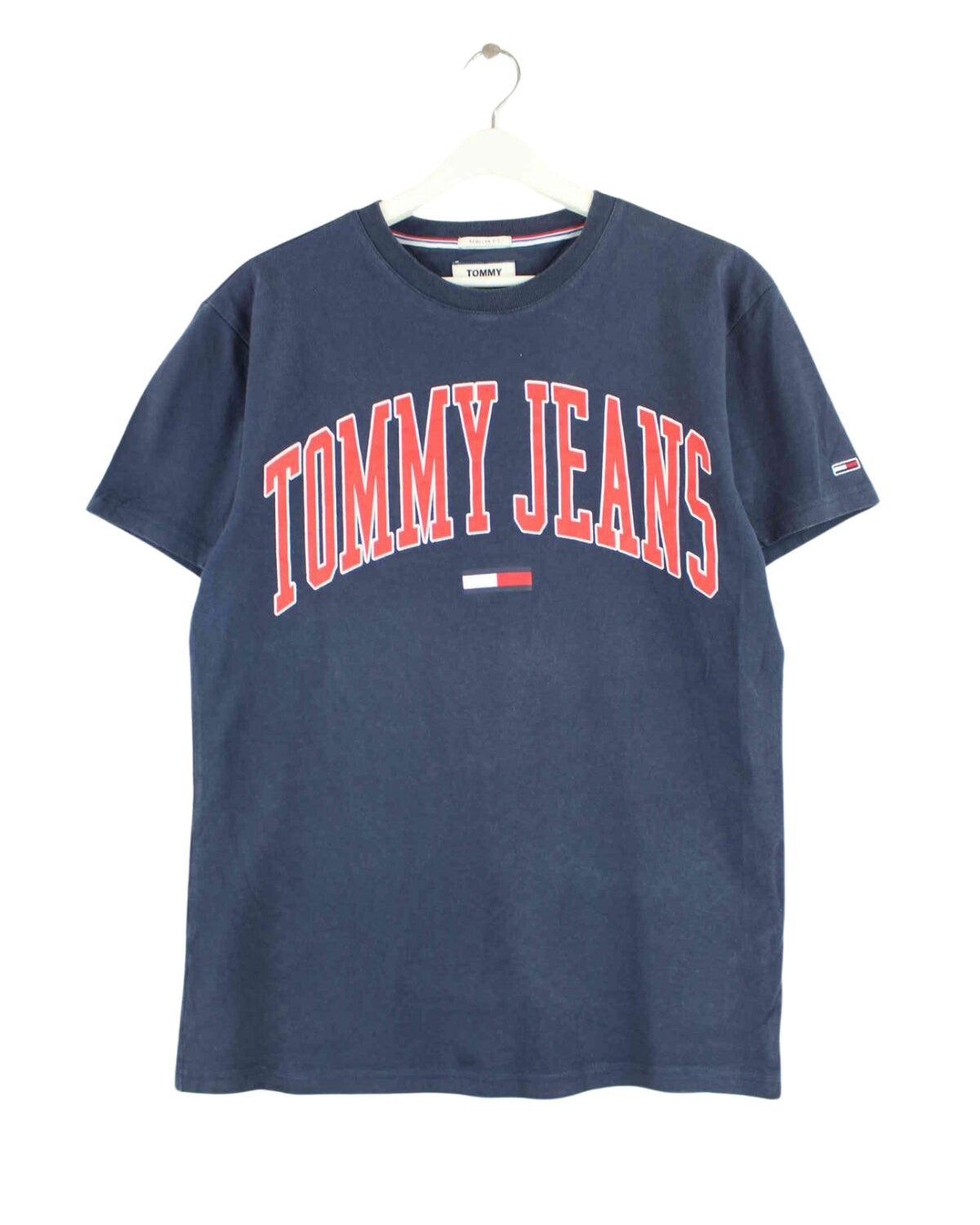 Tommy Hilfiger Logo Print T-Shirt Blau S (front image)