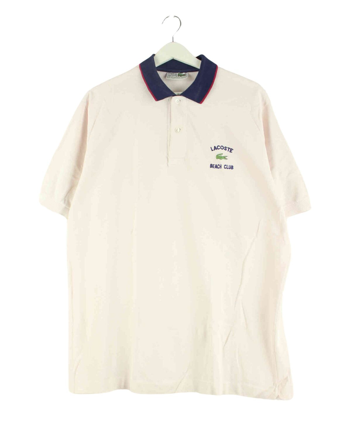 Lacoste 90s Vintage Beach Club Polo Rosa XL (front image)