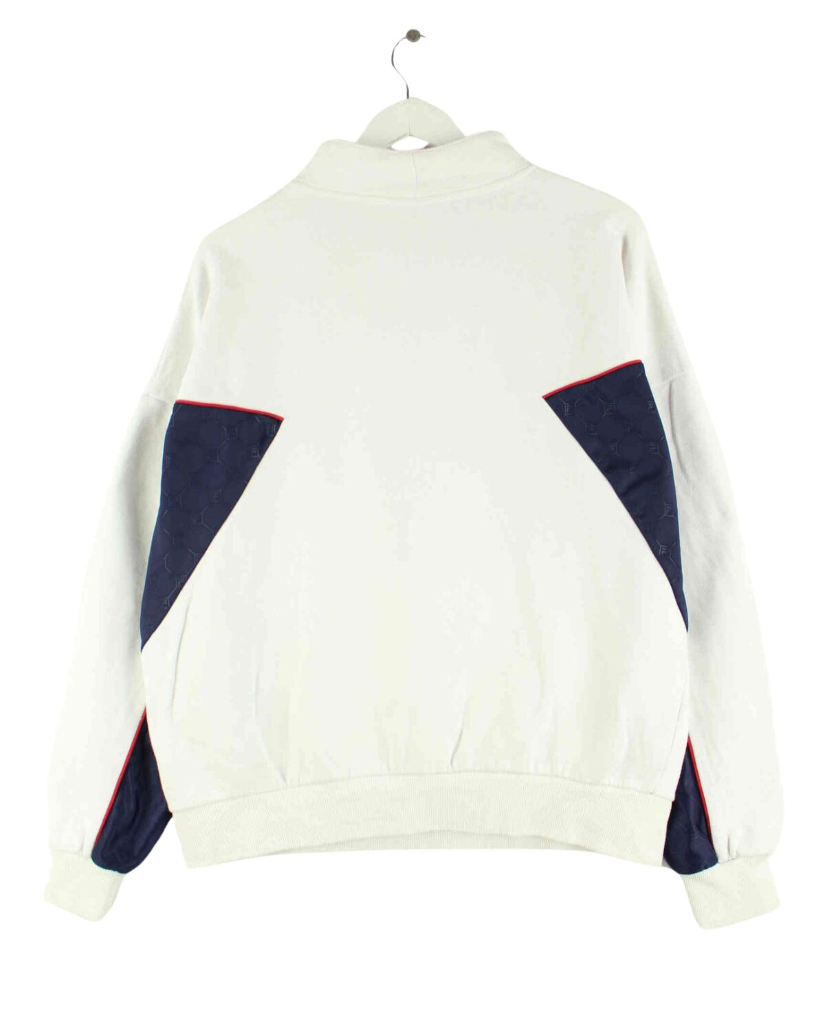 Fila y2k Half Zip Sweater Weiß M (back image)