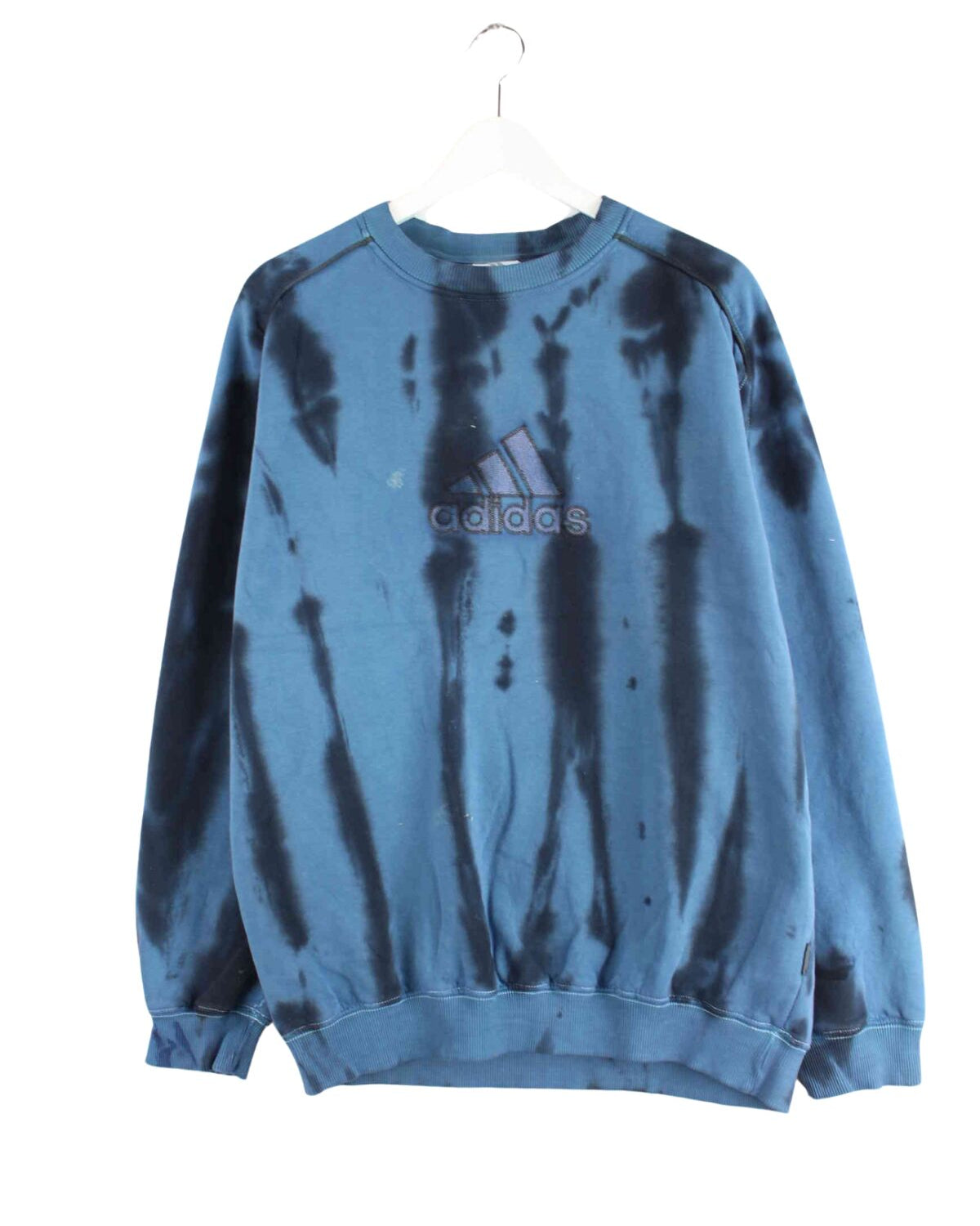 Adidas y2k Embroidered Tie Dye Sweater Blau L (front image)