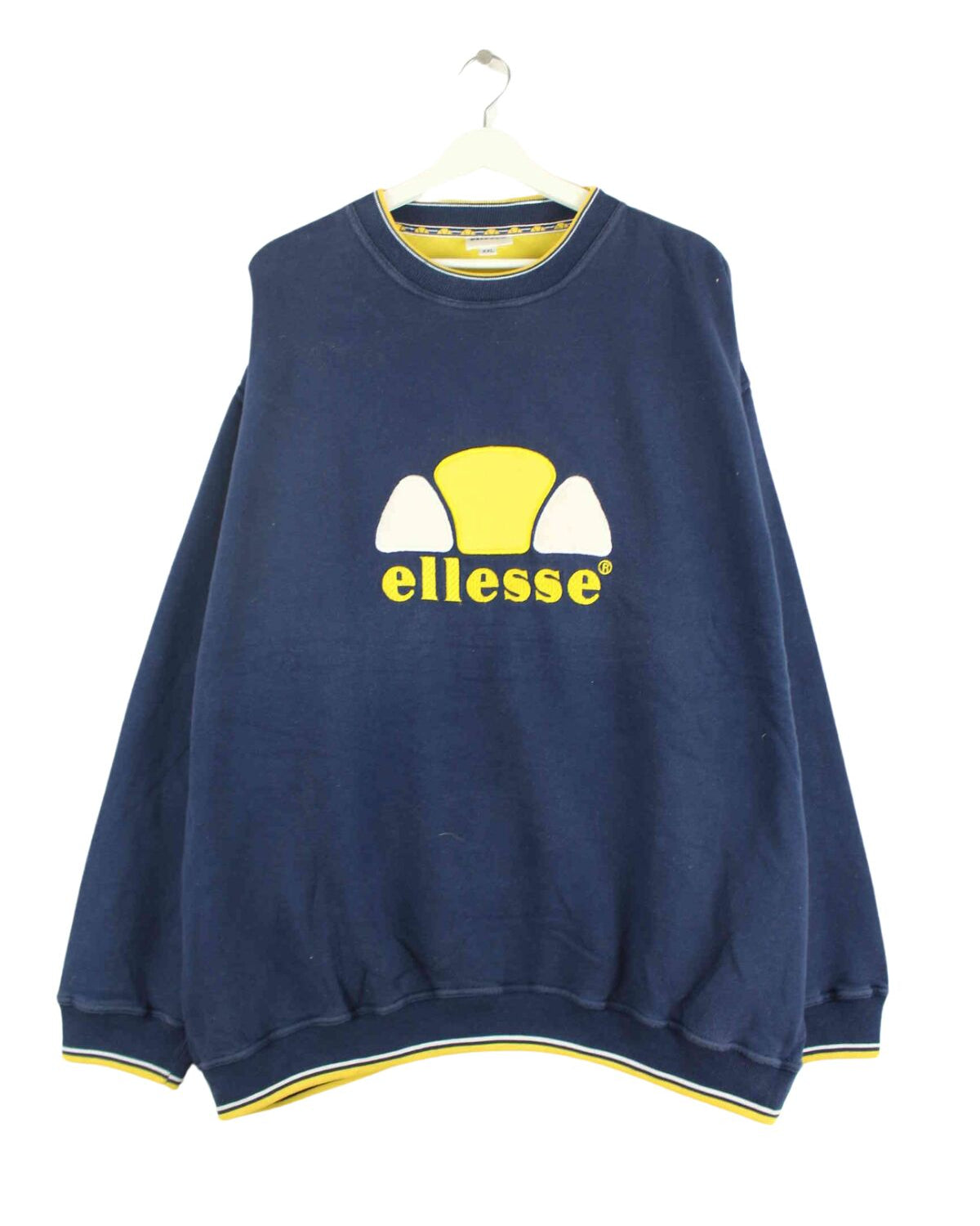 Ellesse 00s Embroidered Sweater Blau XXL (front image)