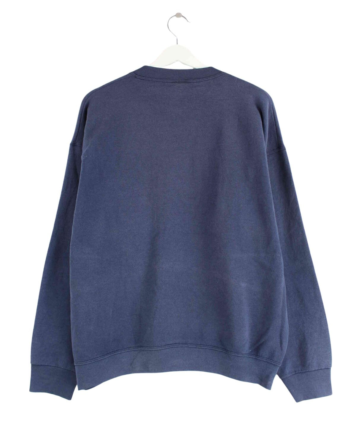 Disney )90s Vintage Mickie Embroidered Sweater Blau L (back image)