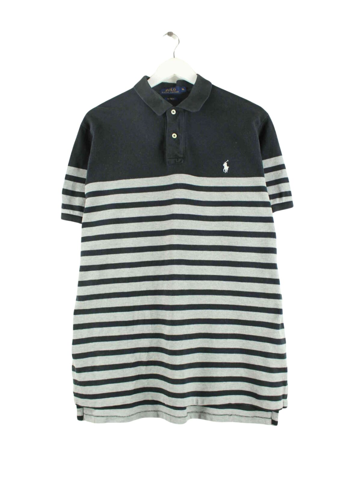 Ralph Lauren Striped Polo Grau XL (front image)