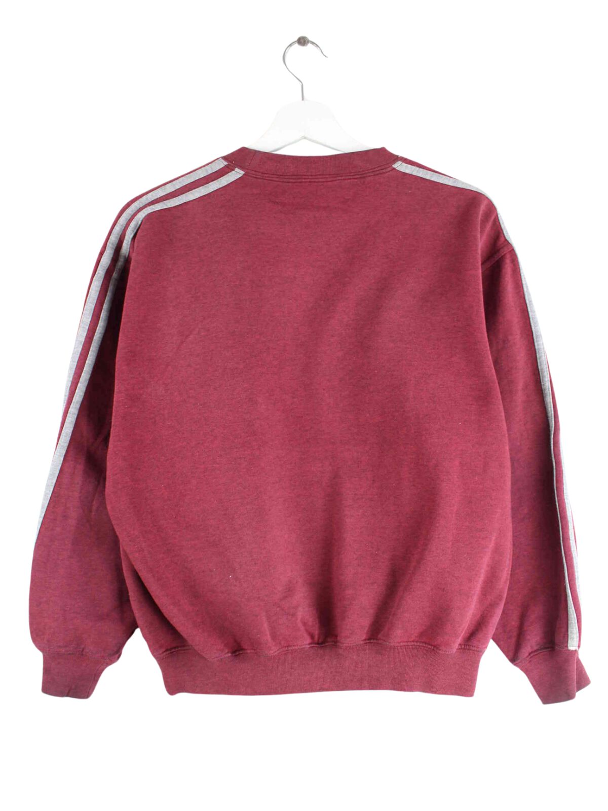 Adidas 80s Vintage 3-Stripes Sweater Rot XS (back image)