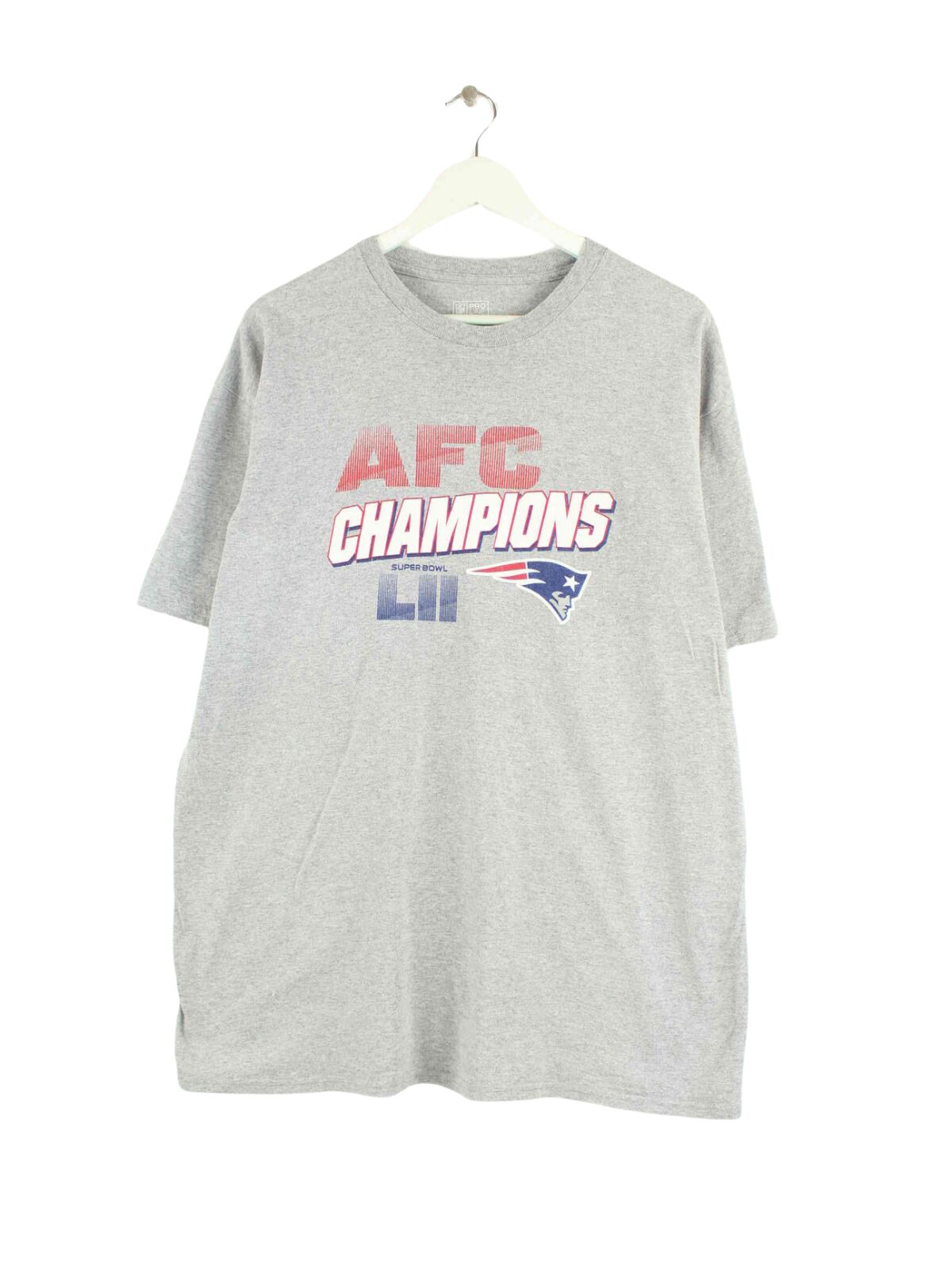 NFL New England Patriots T-Shirt Grau XL (front image)