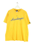 Nike 00s Hawkeys Print T-Shirt Gelb XL (front image)