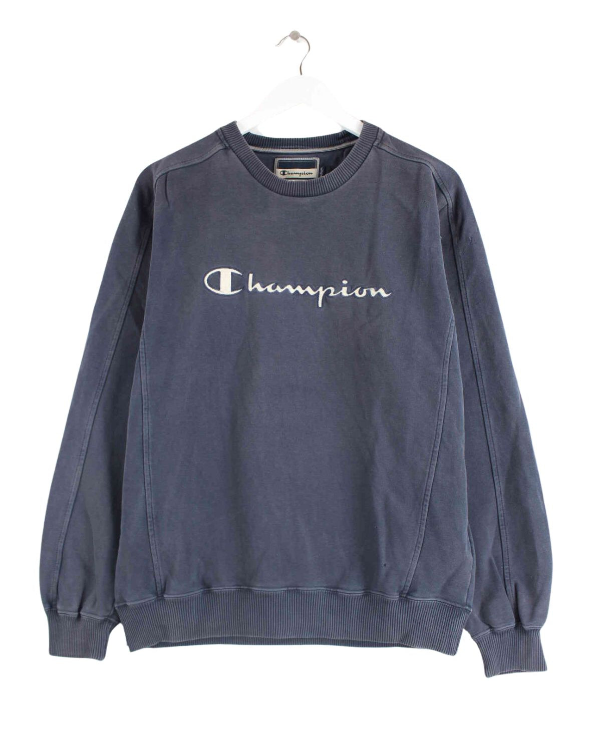 Champion y2k Embroidered Logo Sweater Grau M (front image)