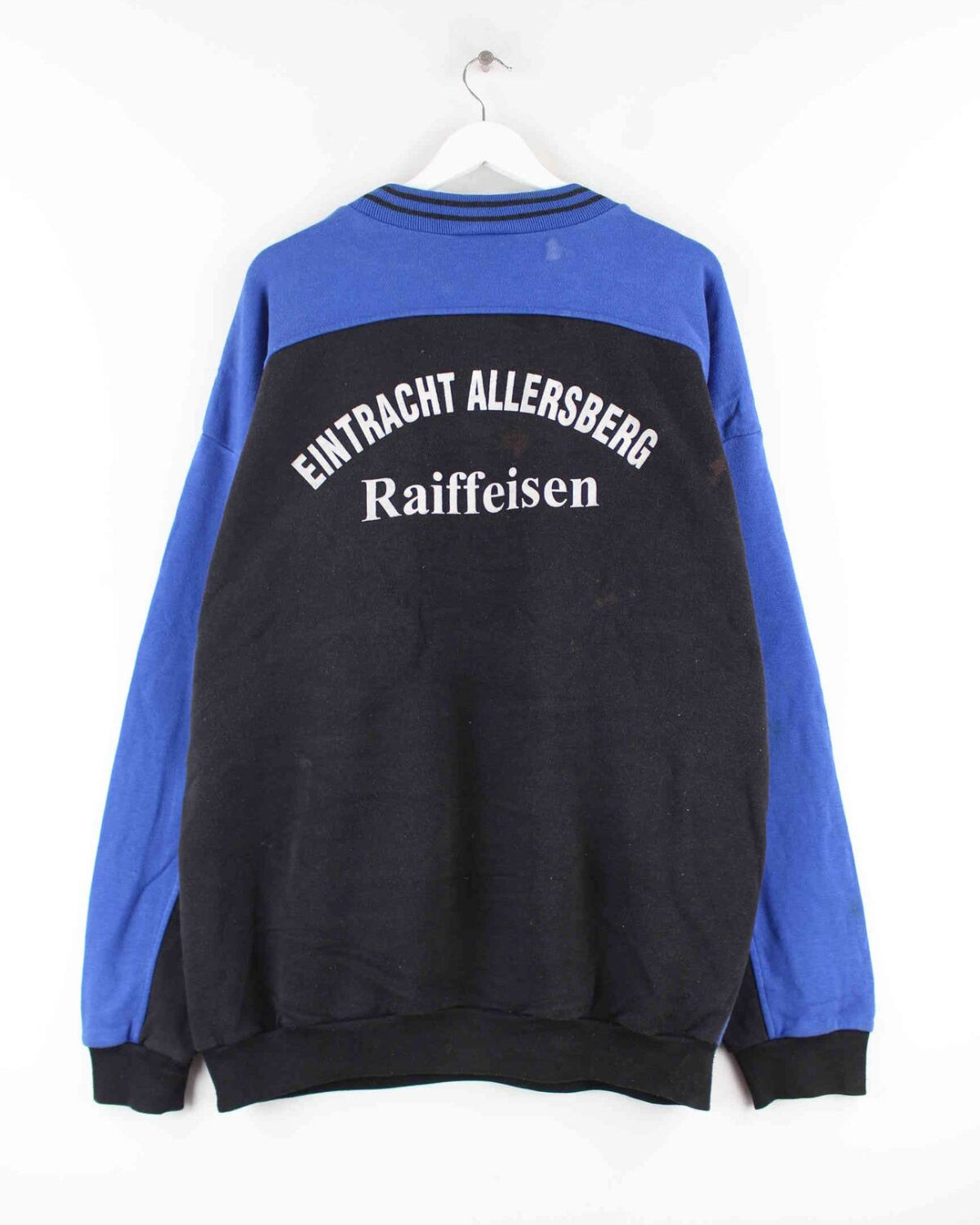 Adidas 80s Vintage Embroidered Football Sweater Blau 3XL (back image)