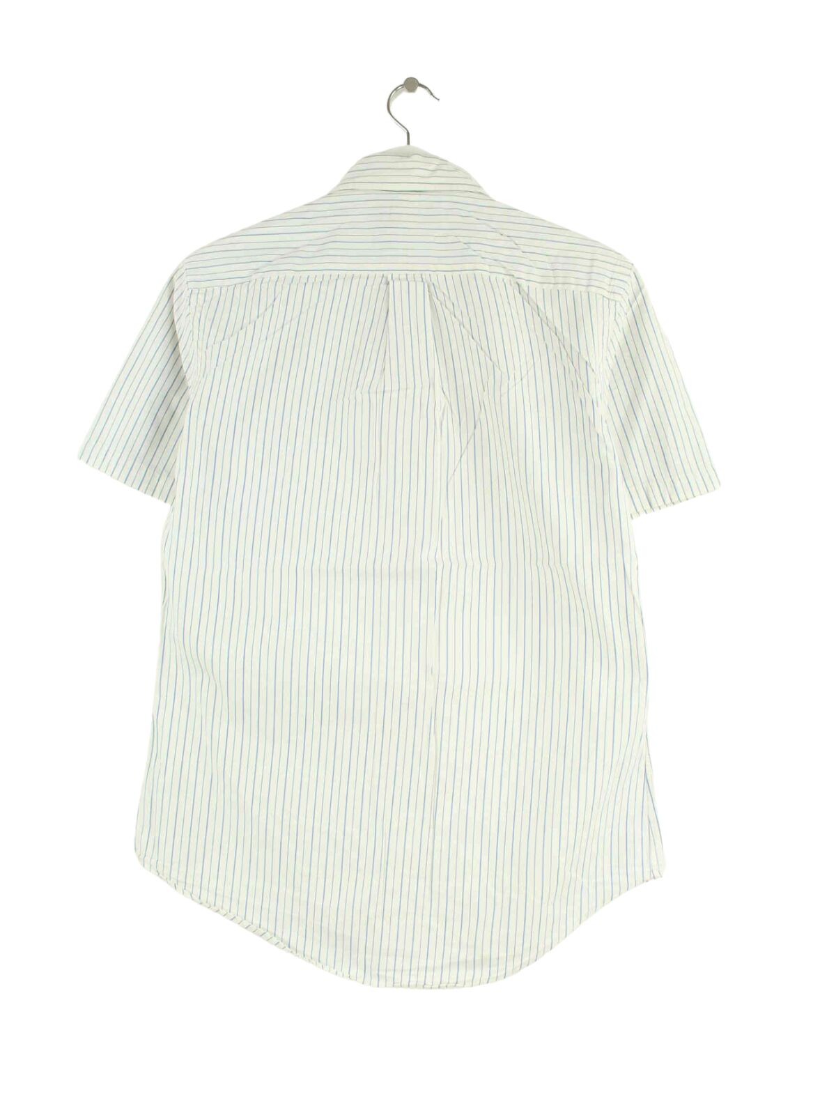 Ralph Lauren Striped Kurzarm Hemd Weiß S (back image)