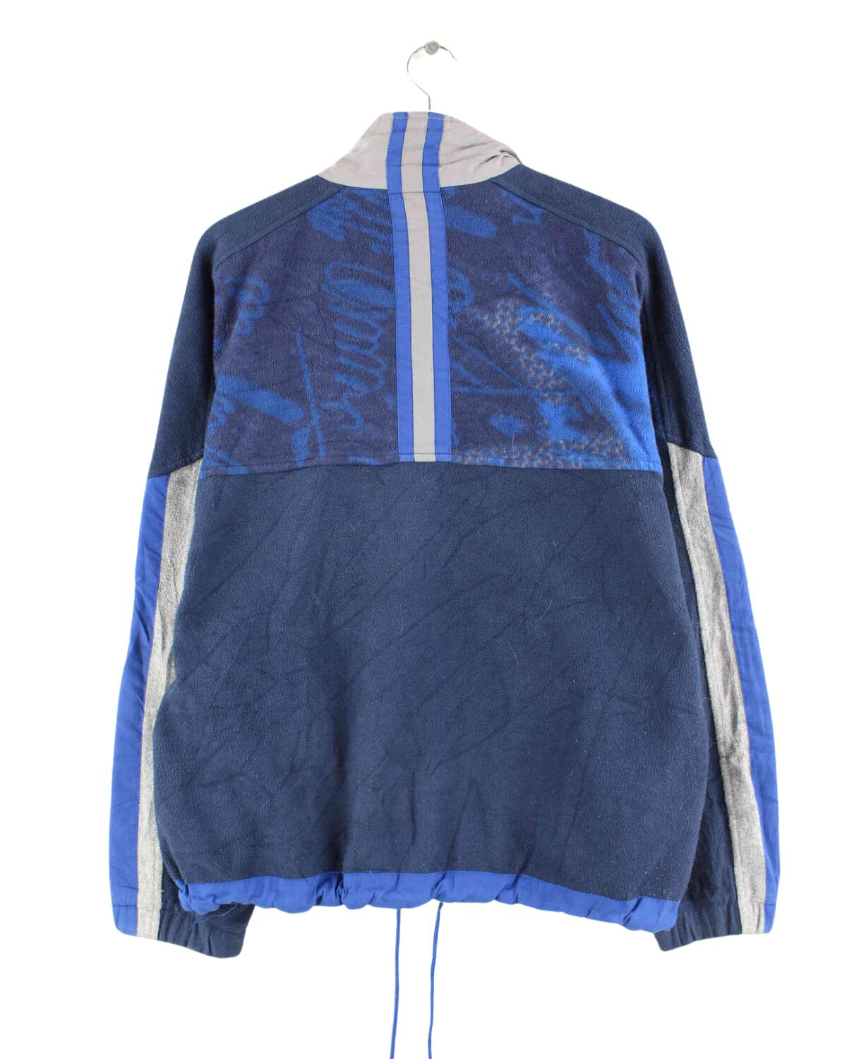 Lotto 90s Vintage Fleece Half Zip Sweater Blau L (back image)