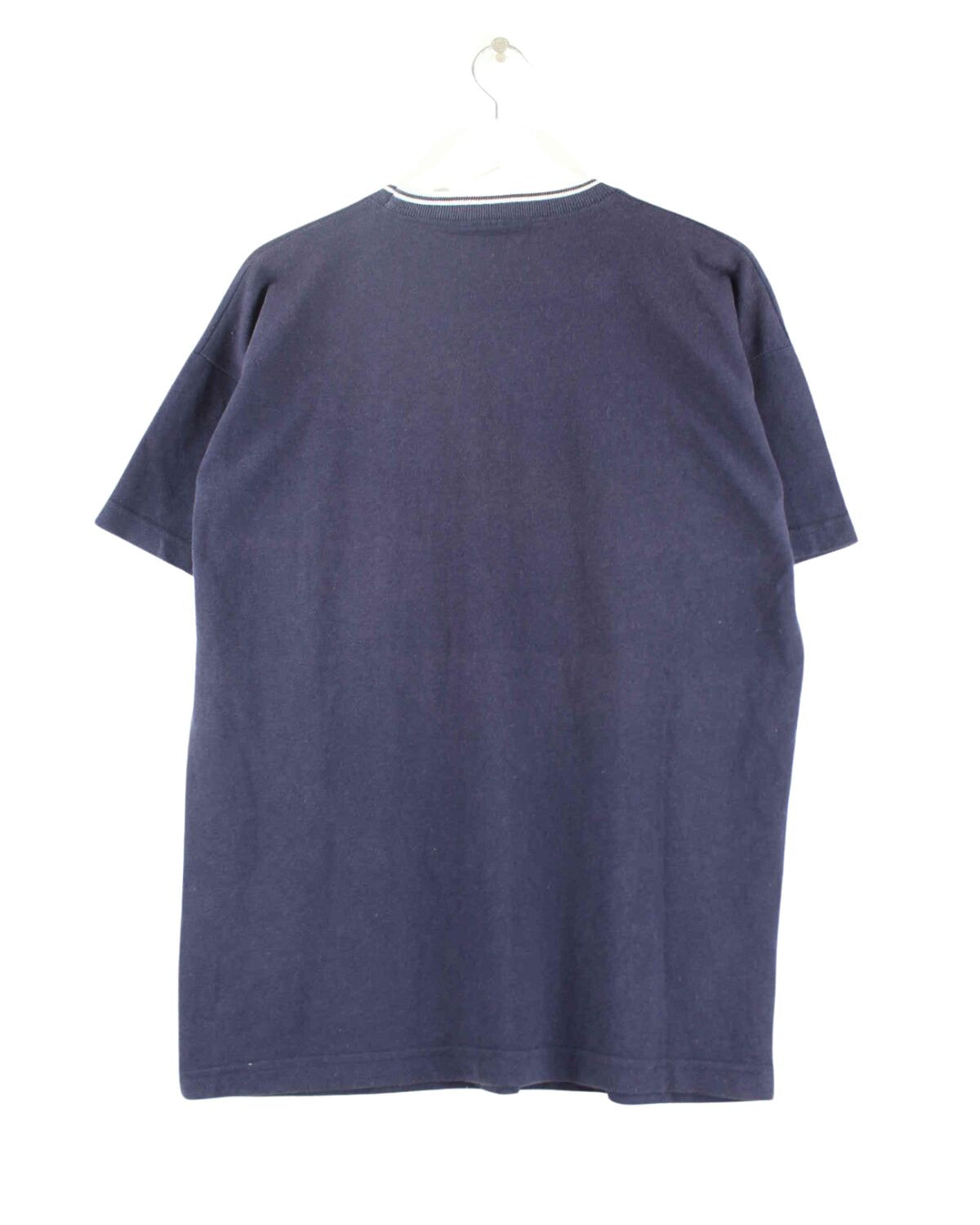 Lacoste 90s Vintage Basic T-Shirt Blau L (back image)
