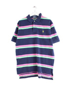 Ralph Lauren y2k Gestreiftes Polo Blau L (front image)