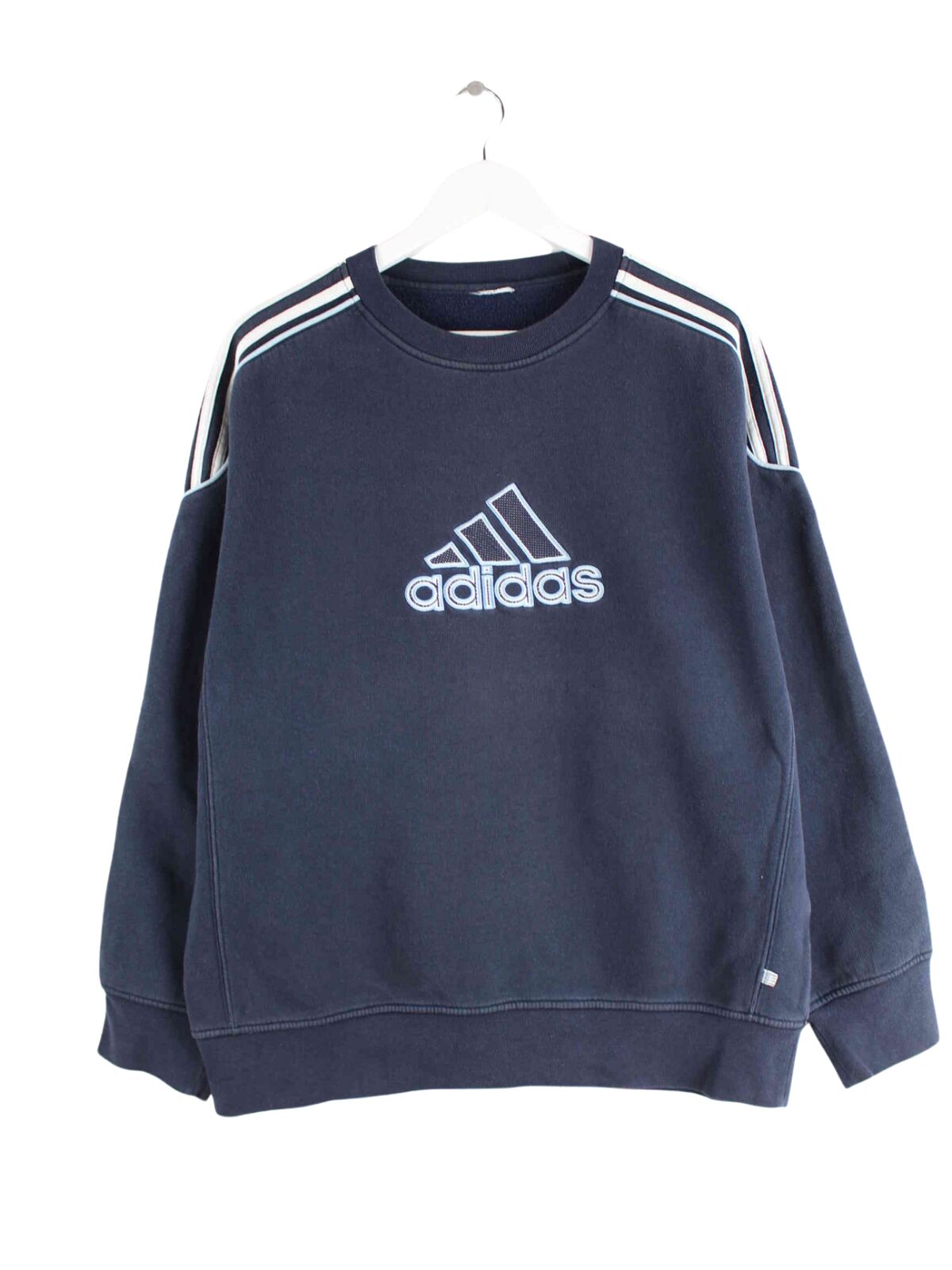 Adidas y2k Embroidered Performance Sweater Blau M (front image)