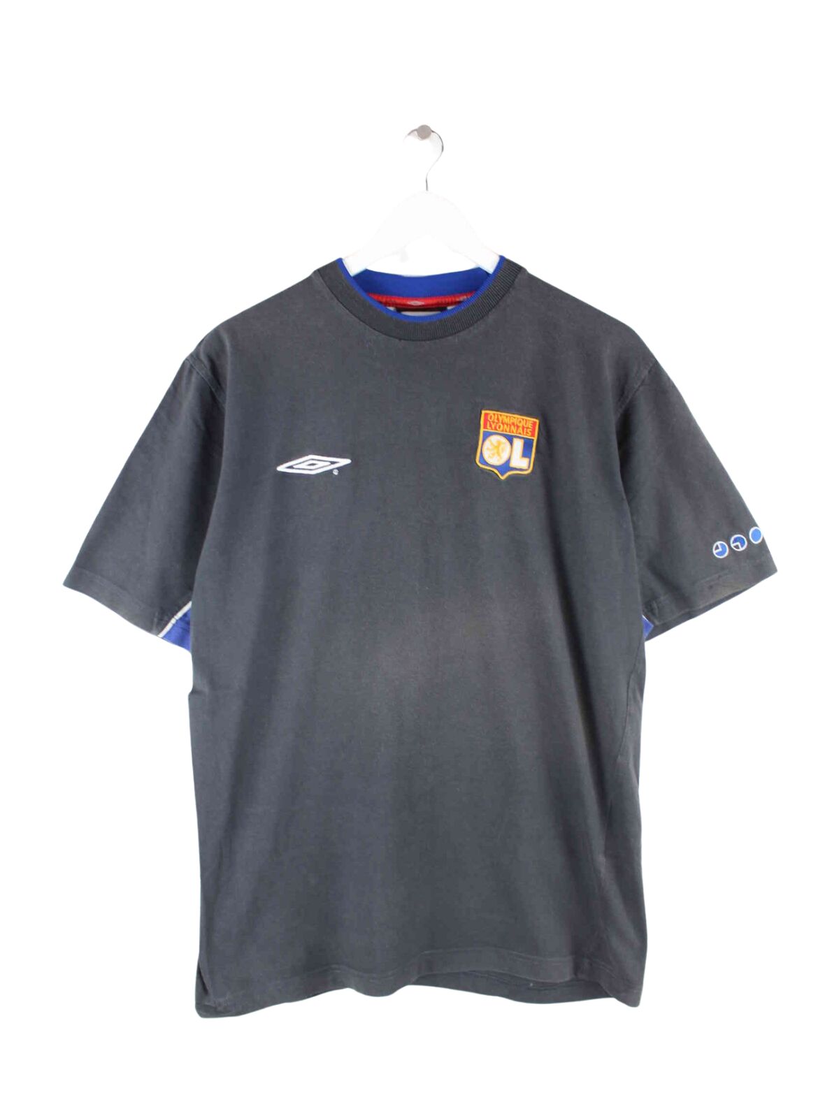 Umbro 90s Vintage Olympic Lyonnais Embroidered T-Shirt Gray L – Peeces