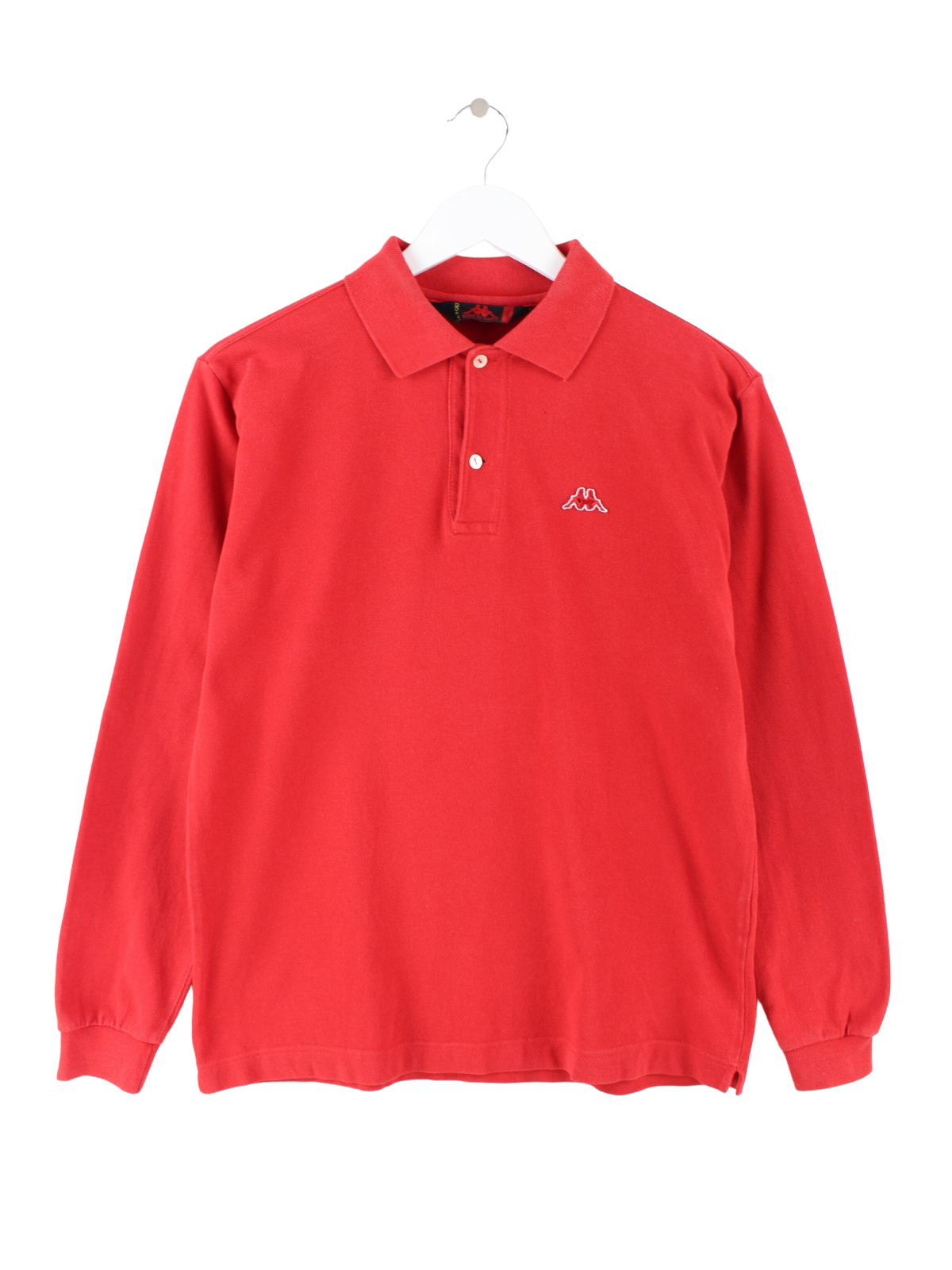 Kappa Long Sleeve Polo Shirt Red S Peeces
