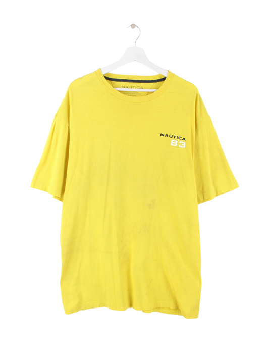 Nautica Print T-Shirt Gelb XXL
