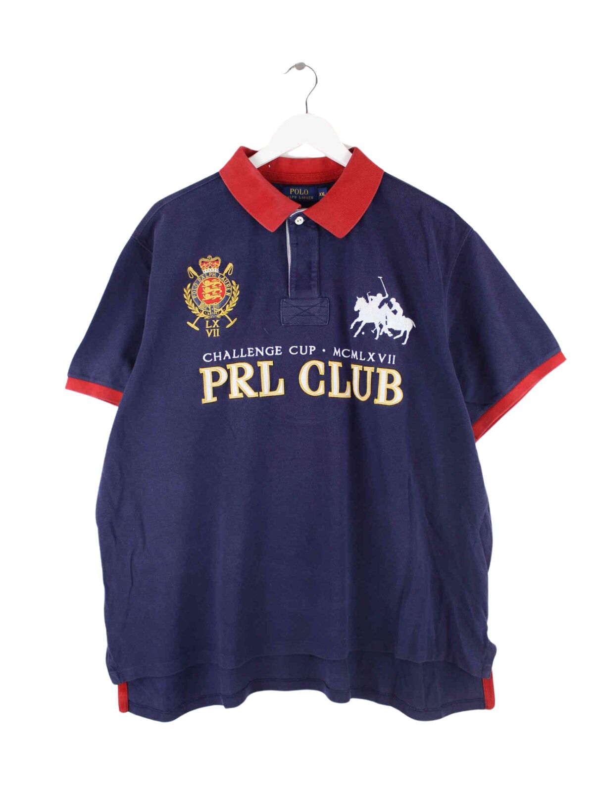 Ralph Lauren PRL Club Challenge Embroidered Polo Blau XXL (front image)