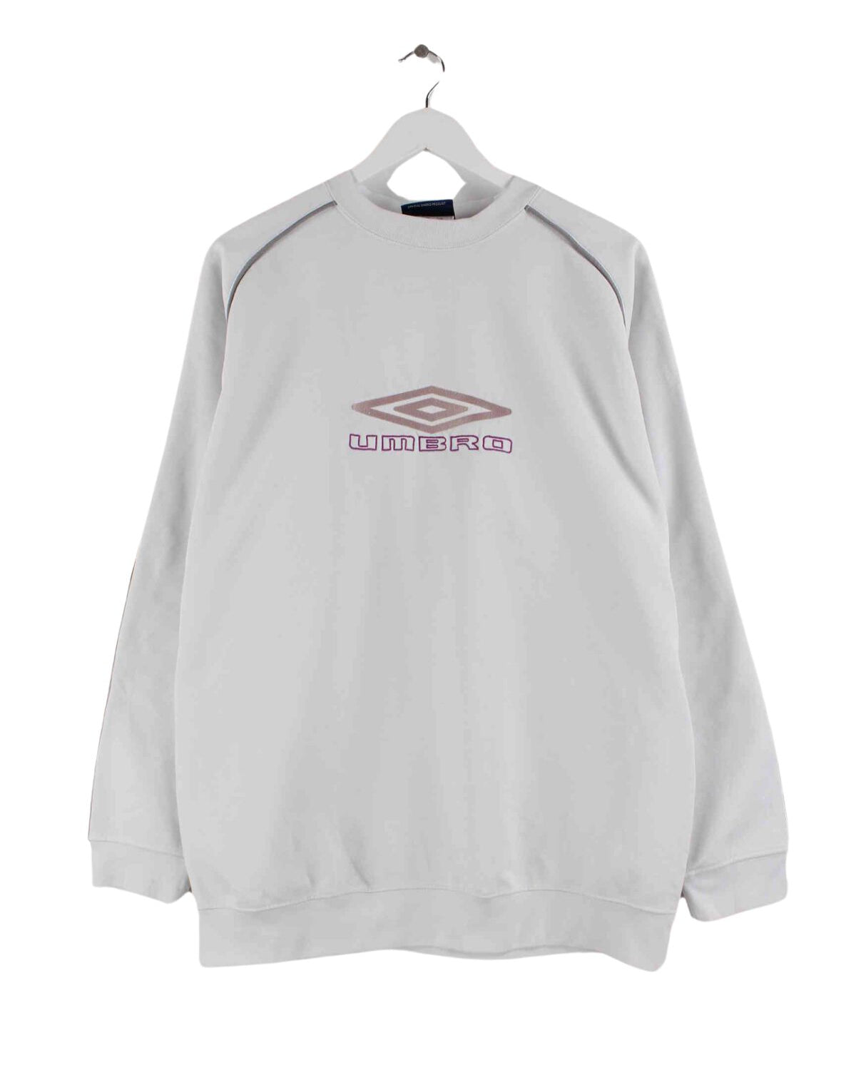 Umbro 90s Vintage Embroidered Sweater Weiß L (front image)