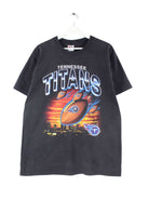 True Fan 90s Vintage Tennessee Titans Print T-Shirt Schwarz L (front image)