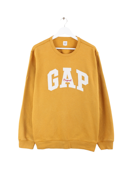GAP Embroidered Sweater Gelb L