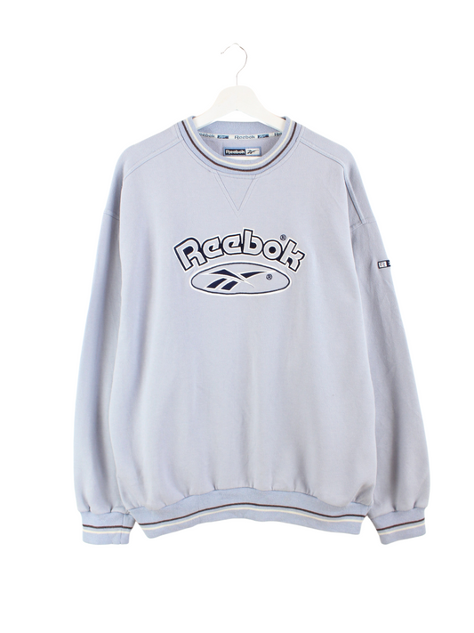Reebok 90s Embroidered Sweater Blau L