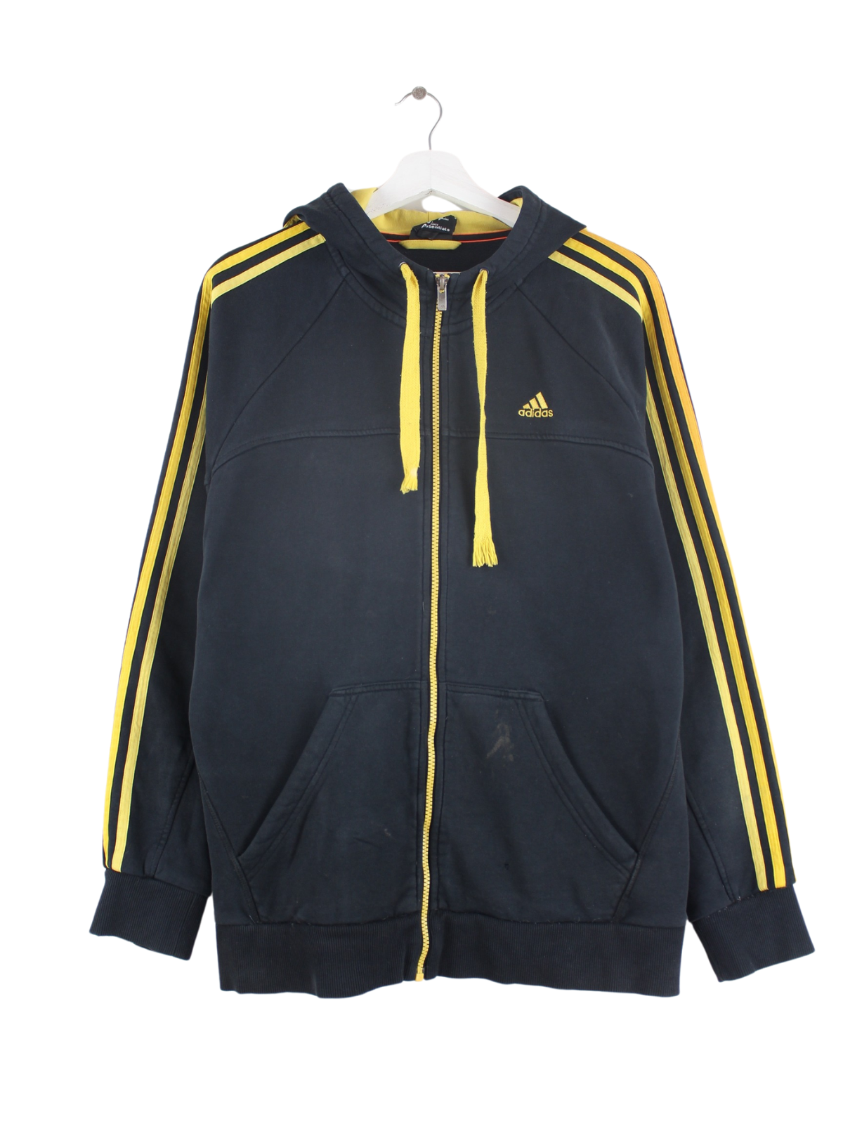 Black and yellow adidas hoodie hotsell