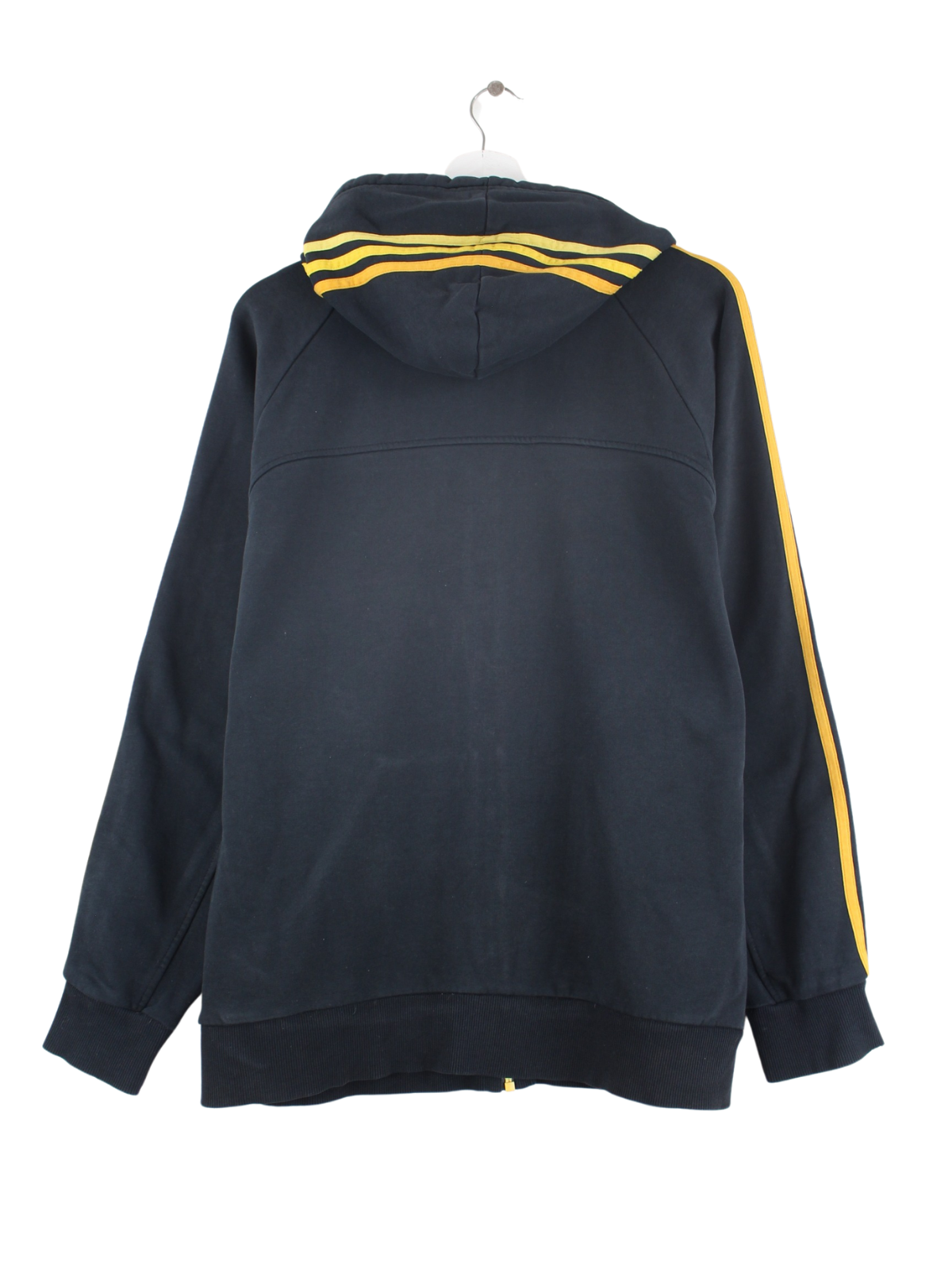 Adidas 3 Stripes Zip Hoodie Black M Peeces