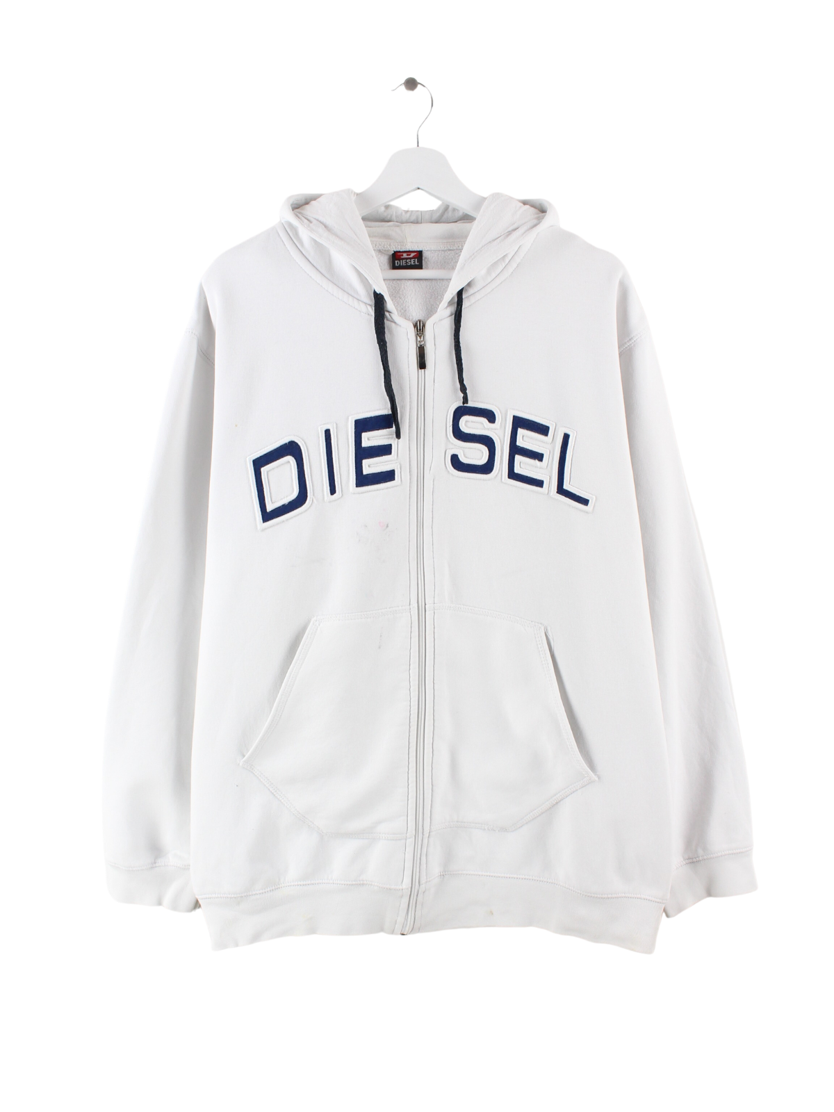 Diesel white hoodie hot sale