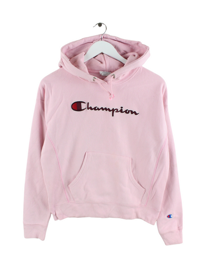 Champion Damen Embroidered Hoodie Rosa S Peeces