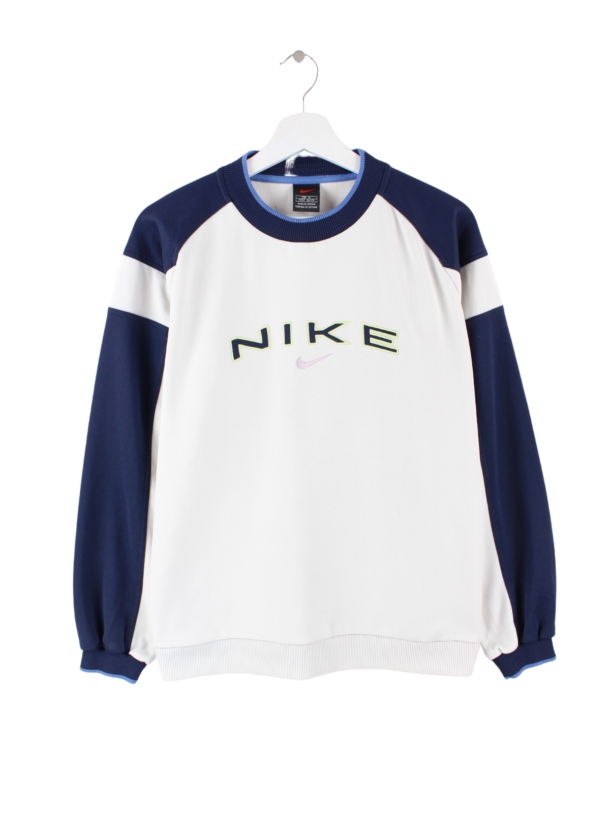 Nike 90s Embroidered Sweater White S Peeces