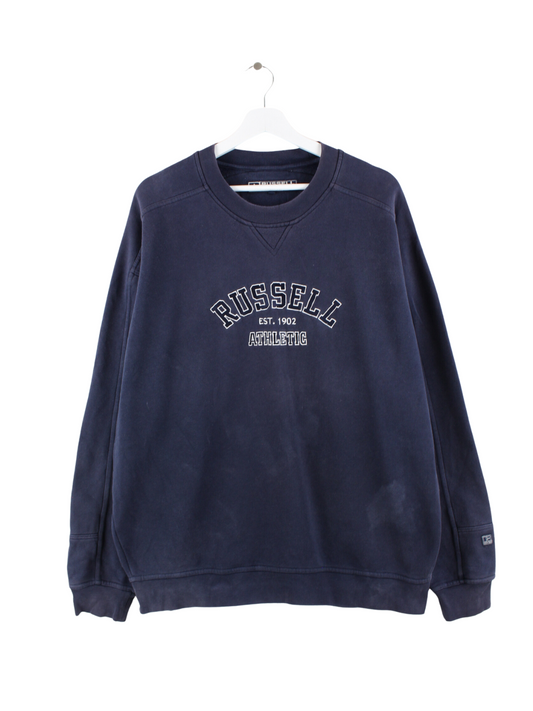Russell Athletic Embroidered Sweater Blau XL