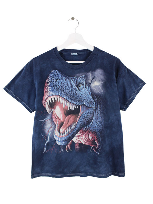Delta T-Rex Print T-Shirt Blau XS