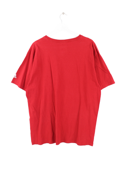 Adidas Soccer Print T-Shirt Rot XL