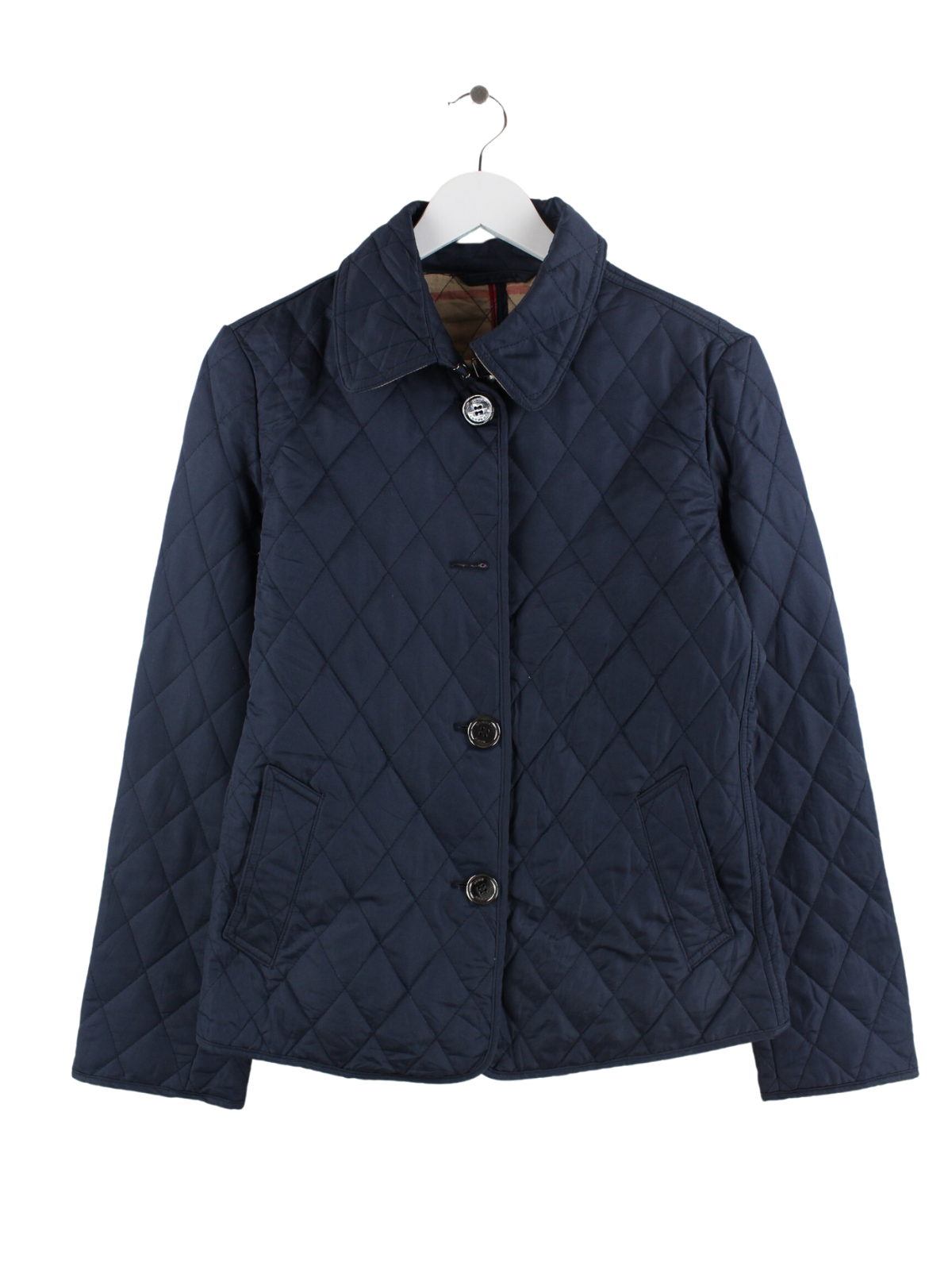 Burberry Women s Quilted Jacket Blue M Peeces