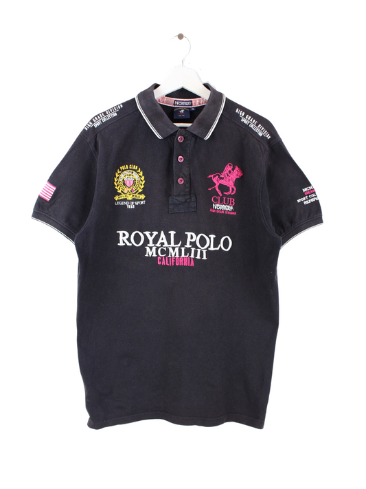 Geographical Norway Polo Schwarz XL