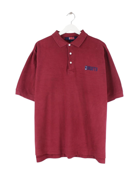 NBA Draft Embroidered Polo Rot M