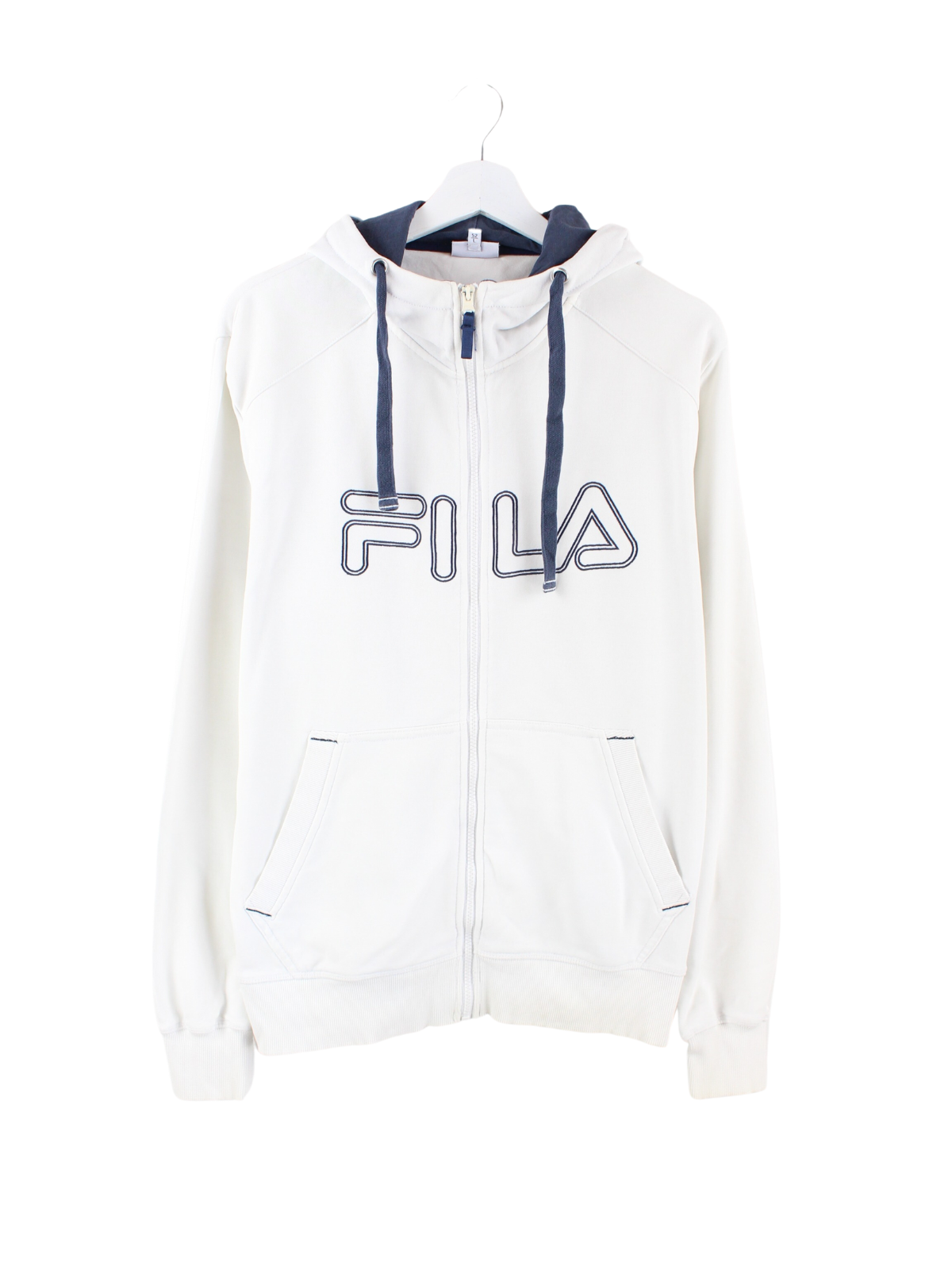 Fila Zip Hoodie White L