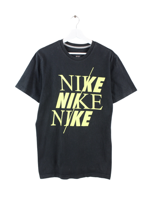 Nike Print T-Shirt Schwarz M