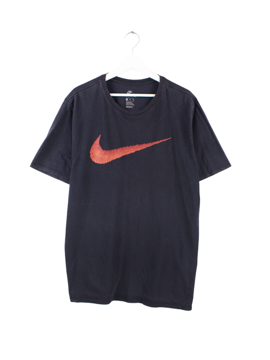 Nike Big Swoosh T-Shirt Schwarz XXL