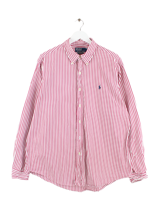 Ralph Lauren Striped Hemd Rot XL